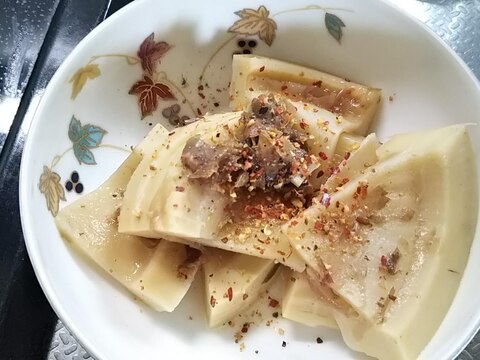 味付はめんつゆとお砂糖お出汁のみ たけのこの土佐煮